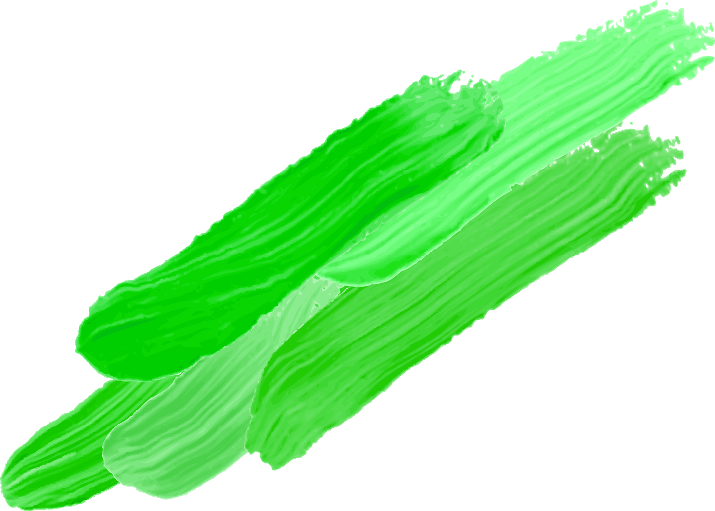 Green Paint Strokes
