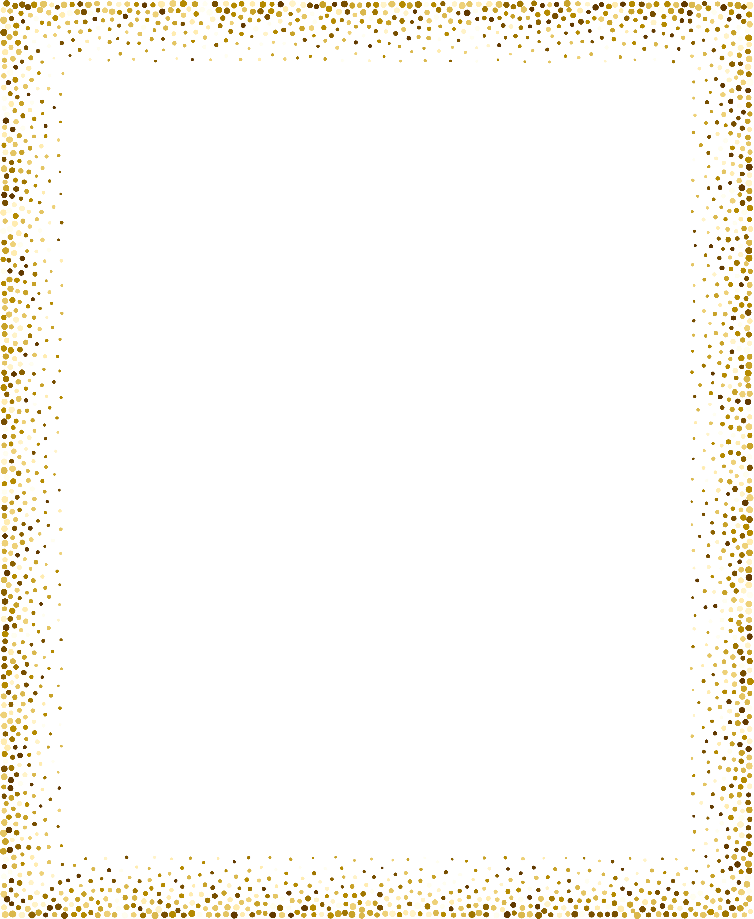 Gold Glitter Border